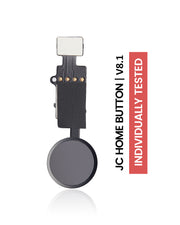 Flexible de Botón de Inicio Para iPhone 7 / 8 / 7 Plus / 8 Plus / SE (2020 / 2022) (Negro Jet / Mate) (JC / Version 8.1) (Funciona Como Botón)