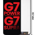 Pantalla LCD Para Motorola G7 Power (XT1955 / 2019) / G7 Supra (XT1955-5/6DL / 2019) (Versión Norte America) (157 mm) (Negro)