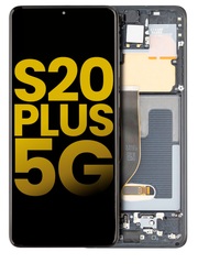 Pantalla OLED con Marco Para Samsung Galaxy S20 Plus 5G (G986 / 2020) (Reconstruida) (Negro)