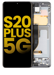 Pantalla OLED con Marco Para Samsung Galaxy S20 Plus 5G (G986 / 2020) (Reconstruida) (Gris)