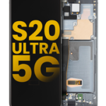 Pantalla OLED con Marco Para Samsung Galaxy S20 Ultra 5G (G988 / 2020) (Reconstruida) (Gris)