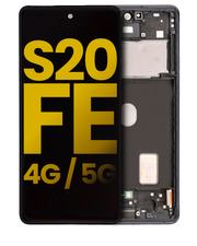 Pantalla OLED Con Marco Para Samsung Galaxy S20 FE 4G / 5G (G780 / 2020) (Reconstruida) (Negro)