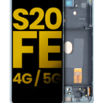 Pantalla OLED Con Marco Para Samsung Galaxy S20 FE 4G / 5G (G780 / 2020) (Reconstruida) (Verde Menta)