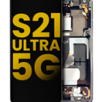 Pantalla OLED con Marco Para Samsung Galaxy S21 Ultra 5G (G998 / 2021) (Reconstruida) Negro
