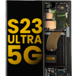 Pantalla OLED con Marco Para Samsung Galaxy S23 Ultra 5G (Reconstruida) (Negro)