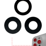 Lente de Camara Trasera Para iPhone 12 Pro Max (Set de 3) (Paquete de 10) (Solo Vidrio)