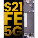 Pantalla OLED con Marco Para Samsung Galaxy S21 FE 5G (G990 / 2022) (Reconstruida) Lavanda