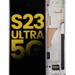 Pantalla OLED con Marco Para Samsung Galaxy S23 Ultra 5G (Reconstruida) (Crema)