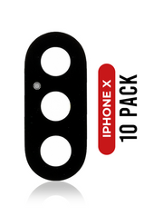 Lente de Camara Trasera Para iPhone X (Solo Vidrio) (Paquete de 10)