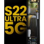 Pantalla OLED con Marco Para Samsung Galaxy S22 Ultra 5G (S908 / 2022) (Reconstruida) (Negro)