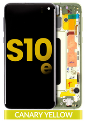 Pantalla OLED Con Marco Para Samsung Galaxy S10e (G970F / 2019) (Refurbished) (Amarillo)